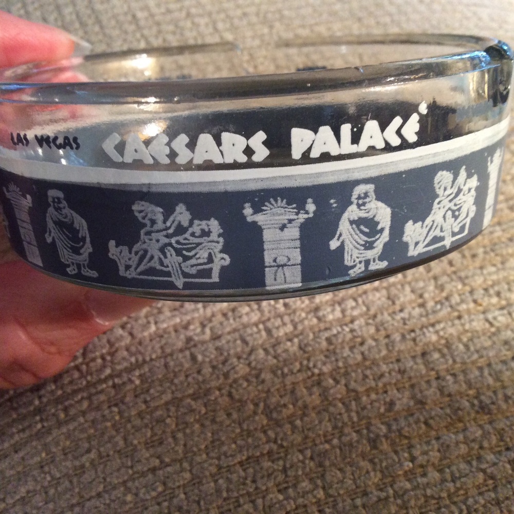 Vintage Caesar’s Palace glass ashtray